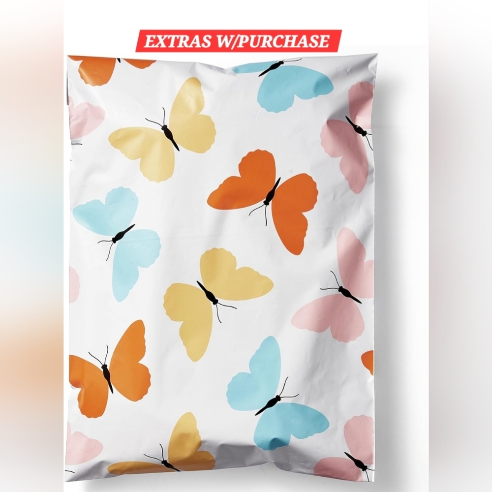 20ct. 10x13 Polymailers Random Thank You Cards/Stickers - Picture 1 of 7